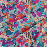 Floral Wholesale Digital Printed Fabric for Dress & Cloth
